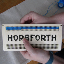 Load image into Gallery viewer, DIY Embroidery Kit - Horsforth Road Sign - Fred & Bo - Yorkshire Gifts