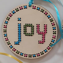 Load image into Gallery viewer, DIY Embroidery Kit- Set Of 3 Tree Decorations - Fred & Bo