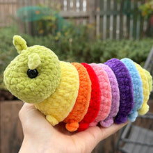 Load image into Gallery viewer, Crochet Baby/Children Plush Toy - UKCA Tested - Fidget Caterpillar - Paw in Hand Crafts