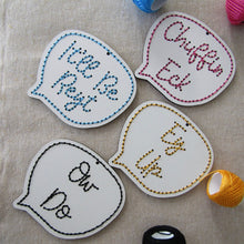 Load image into Gallery viewer, DIY Embroidery Kit- Yorkshire Slang Stitch Kit - Fred & Bo - Yorkshire Gifts