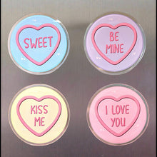 Load image into Gallery viewer, Acrylic Magnet - Love Heart Style - Lots of sayings - The Crafty Little Fox