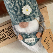 Load image into Gallery viewer, Gnome - Felt and Fabric - Leeds Gnome - Tweed - Quirky Threads Art