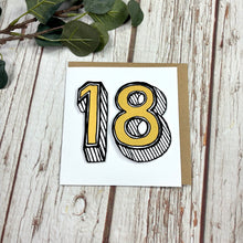 Load image into Gallery viewer, Birthday Card - 18th Birthday - 44 Ideas