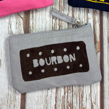 Load image into Gallery viewer, Zip Purse - Biscuit - Custard Cream / Bourbon - Organic cotton - various colours - 44 Ideas