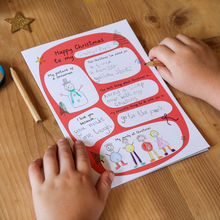 Load image into Gallery viewer, Colour In Christmas Keepsake Card - Personalisable Colour In Greetings Card - Let's Make & Do