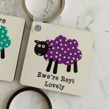 Load image into Gallery viewer, Key Rings - Yorkshire Sheep - Yorkshire Puns and Sayings - Sheep Puns - Fred & Bo