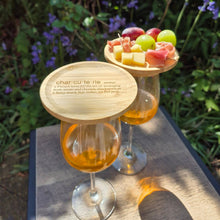 Load image into Gallery viewer, Mini Wine Glass Charcuterie Board - Charcuterie Dictionery Definition - Woodsmiths Family Business
