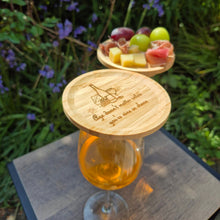 Load image into Gallery viewer, Mini Wine Glass Charcuterie Board - Age doesn't matter unless you are Wine or Cheese - Woodsmiths Family Business