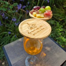 Load image into Gallery viewer, Mini Wine Glass Charcuterie Board - Age doesn't matter unless you are Wine or Cheese - Woodsmiths Family Business
