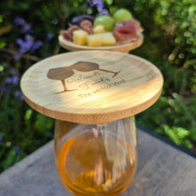 Load image into Gallery viewer, Mini Wine Glass Charcuterie Board - Wine and Friends - Woodsmiths Family Business