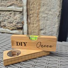 Load image into Gallery viewer, Etched Bamboo Spirit Level and Bottle Opener - DIY Queen - Woodsmiths Family Business