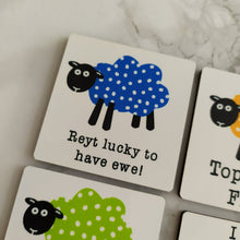 Load image into Gallery viewer, Magnets - Yorkshire Sheep - Yorkshire Puns and Sayings - Fred & Bo