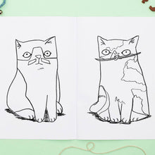 Load image into Gallery viewer, Meowstachio Cats Colouring Book - Jo Clark Design - Cat Lovers