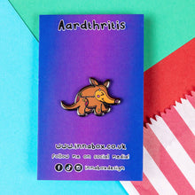 Load image into Gallery viewer, Aardthritis Aardvark Enamel Pin - Arthritis - Innabox