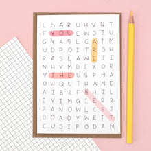 Load image into Gallery viewer, Greeting Card - Word Search - You’re The Best - Oh Laura