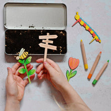 Load image into Gallery viewer, Make Your Own Mini Beasts Garden - Wooden Crafting Kit - Grow Your Own - Kids Activities - Cotton Twist