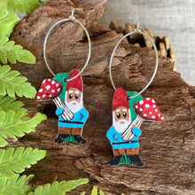 Load image into Gallery viewer, Gnome Hoop Earrings - Natural Cork Jewellery - Incorknito Designs