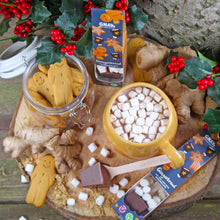 Load image into Gallery viewer, Hot Chocolate Stirrer - Gingerbread With Marshmallows - GNAW Chocolate