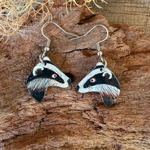 Load image into Gallery viewer, Badger Hook Earrings - Natural Cork Jewellery - Incorknito Designs