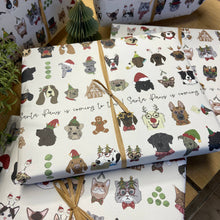 Load image into Gallery viewer, Christmas Gift Wrap - Santa Paws - Dogs - Dandelion Stationery