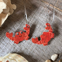 Load image into Gallery viewer, Crab Hoop Earrings - Natural Cork Jewellery - Incorknito Designs