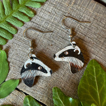 Load image into Gallery viewer, Badger Hook Earrings - Natural Cork Jewellery - Incorknito Designs