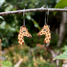 Load image into Gallery viewer, GiraffeHook Earrings - Natural Cork Jewellery - Incorknito Designs