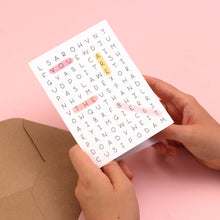 Load image into Gallery viewer, Greeting Card - Word Search - You’re The Best - Oh Laura