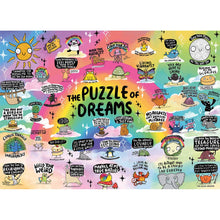 Load image into Gallery viewer, Jigsaw Puzzle - Katie Abey's The Puzzle of Dreams - 1000 Piece Jigsaw Puzzle - Gibsons Games Ltd