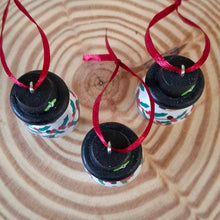 Load image into Gallery viewer, Wooden Snowman Decoration - Hand Painted Christmas Decoration - Laurie Bale
