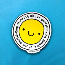 Load image into Gallery viewer, Thinking About Overthinking Vinyl Sticker - The Playful Indian