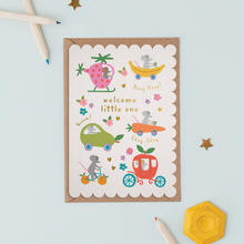 Load image into Gallery viewer, Greetings Card - Welcome Little One - New baby card - Mifkins