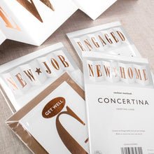 Load image into Gallery viewer, New Job - Luxury Concertina Foil Banner Card - Greetings Card - Coulson Macleod