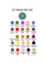 Load image into Gallery viewer, Greeting Card - Reet Yorkshire Paint Chart - Funny Yorkshire Greetings - The Hutch