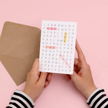 Load image into Gallery viewer, Greeting Card - Word Search - You’re The Best - Oh Laura