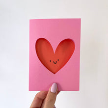Load image into Gallery viewer, Greetings Card - Love Heart - Die Cut Cards - Valentines Day / Anniversary - Rumble Cards