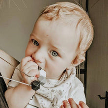 Load image into Gallery viewer, Teething Necklace - Monochrome - Geometric Silicon Bead Teething Jewellery - Mama Knows