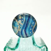 Load image into Gallery viewer, Adjustable Ring - Meander - Resin Beaded Jewellery - Silver Plated Ring - Nimanoma