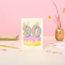 Load image into Gallery viewer, Greetings Card - Age 90 Birthday Card – Ninety / 90th Birthday - Ricicle