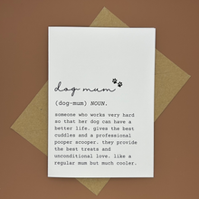Load image into Gallery viewer, Dog Mum Definition Greeting Card - Swale Studios