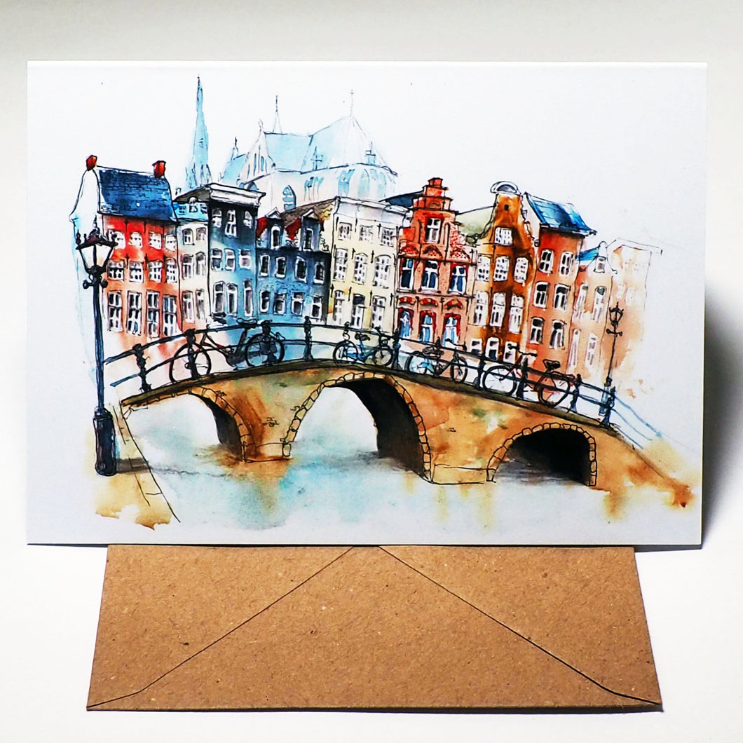Greetings Card - Amsterdam - Tim Gomersall Art & Illustration