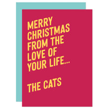 Load image into Gallery viewer, Merry Christmas From The Love Of Your Life... - Funny Christmas Card - Purple Tree Designs