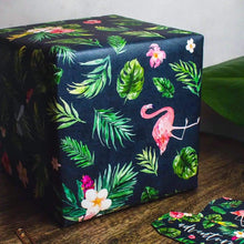 Load image into Gallery viewer, Tropical Gift Wrap Pack - 2 sheets and tags - Wander Collective