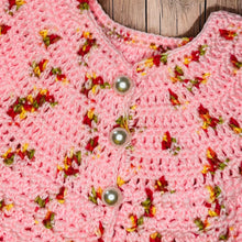 Load image into Gallery viewer, Crochet Baby Jacket / Cardigan - The Leopard PomPom - Baby gift - Newborn