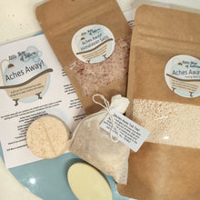 Load image into Gallery viewer, Aches Away - pampering bath and body gift set - Little Shop of Lathers