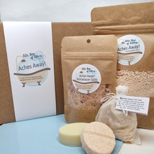 Load image into Gallery viewer, Aches Away - pampering bath and body gift set - Little Shop of Lathers