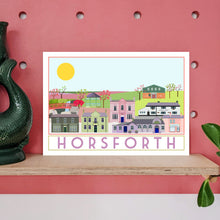 Load image into Gallery viewer, Horsforth Travel inspired poster print - Sweetpea & Rascal - Yorkshire prints - Yorkshire scenes and landmarks