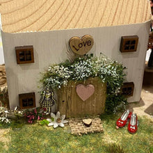 Load image into Gallery viewer, Wizard of Oz Inspired Wooden Cottage scene - COLLECTION ONLY - Tina's Lovely Creations