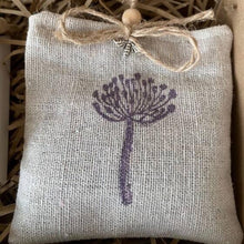 Load image into Gallery viewer, Lavender Cottage Gift Set - Cream Wooden Cottage and Lavender Sachet - Tina's Lovely Creations