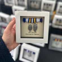 Load image into Gallery viewer, Leeds United Pebble Art Frame - Me And My Dad Marching On Together - Pebbled19 - Football Fans